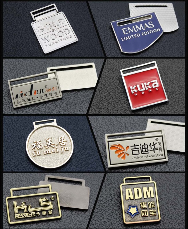 金屬標(biāo)牌定做門窗木門家具商標(biāo)沙發(fā)吊牌古銅色鋅合金銘牌logo鋁牌