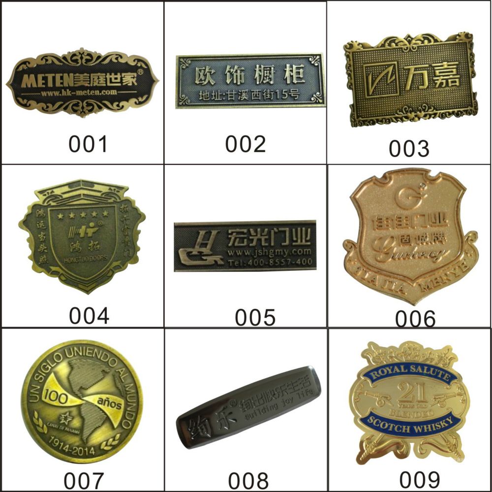 金屬高光標(biāo)牌 從合金拉絲到電鍍工藝，在家具衛(wèi)浴及門業(yè)中的精致銘牌應(yīng)用